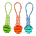 Hot Durable Rubber Cotton Rope Dog Chew Toy